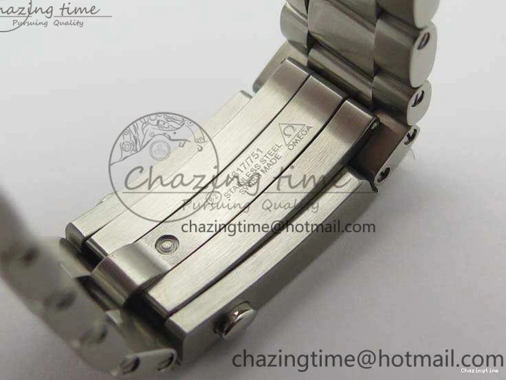 0218 Planet Ocean Master Chrono SS OM 1:1 Best Edition Gray Dial On SS Bracelet A9900 V Efficient 8116